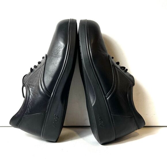 Apex Ambulator Diabetic Comfort Black Leather Shoe Men 10-11 Lace Up Women 11-12 - Picture 6 of 13